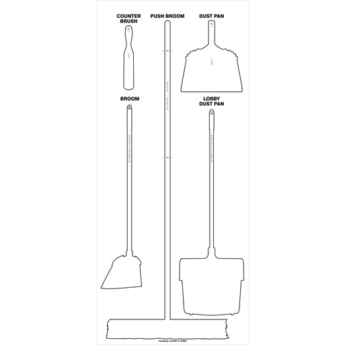 Ultra Aluma-Lite Dry Shadow Board (English Only) Helyx Safety & Industrial Supplies