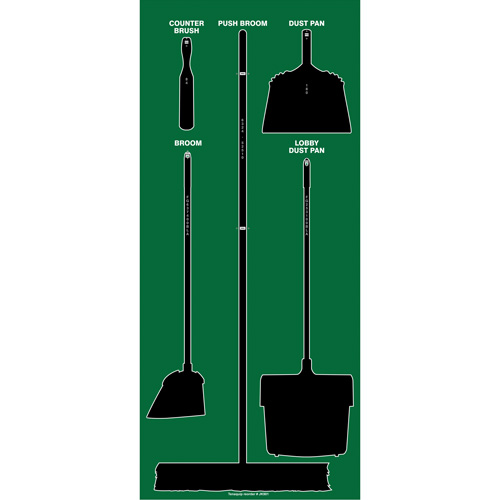 Ultra Aluma-Lite Dry Shadow Board (English Only) Helyx Safety & Industrial Supplies