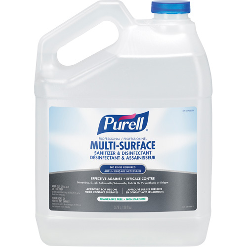 Produit d&eacute;sinfectant professionnel pour toutes surfaces, 3,78 L, Cruche Helyx Safety & Industrial Supplies