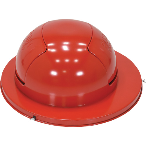 Couvercle pour baril &agrave; d&eacute;chets, Couvercle bomb&eacute;, M&eacute;tal, Convient aux contenants 23-1/2" dia. Helyx Safety & Industrial Supplies