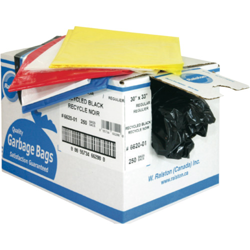 Industrial Garbage Bags, 3X Strong, 35" W x 50" L, 2.7 mils, Orange Helyx Safety & Industrial Supplies