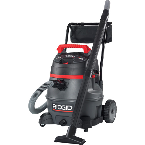 Aspirateur industriel avec chariot NXT, Secs-humides, 6 CV, 14 gal. US (53 litres) Helyx Safety & Industrial Supplies