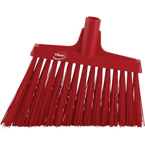 T&ecirc;te de balai oblique, Crins Extra-ferme, 12", Polyester, Rouge Helyx Safety & Industrial Supplies