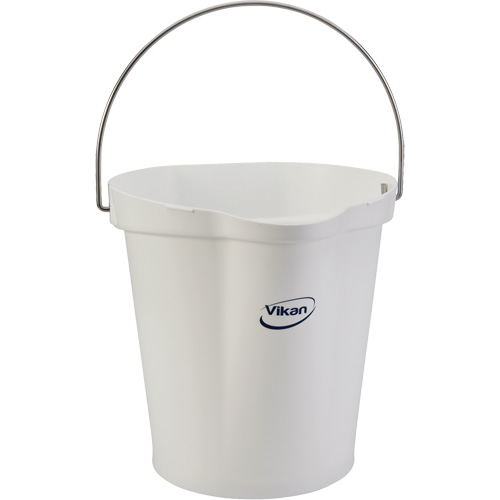 Food Hygiene Bucket, White, 3 US gal. Helyx Safety & Industrial Supplies