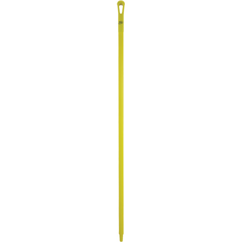 Ultra Hygiene Handle, Broom/Scraper/Squeegee, Yellow, Ergonomic, 59" L Helyx Safety & Industrial Supplies