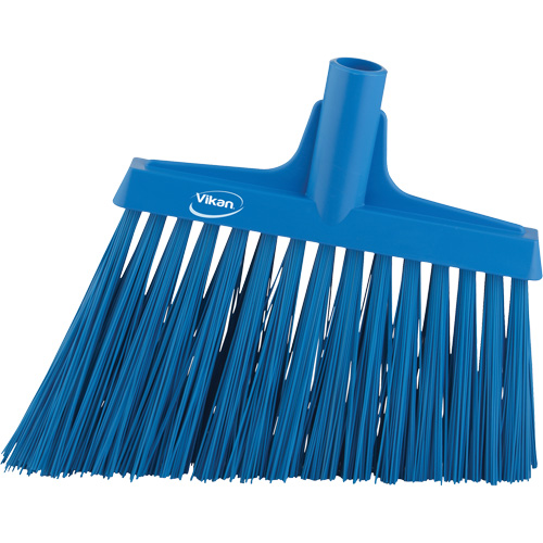 T&ecirc;te de balai oblique, Crins Extra-ferme, 12", Polyester, Bleu Helyx Safety & Industrial Supplies