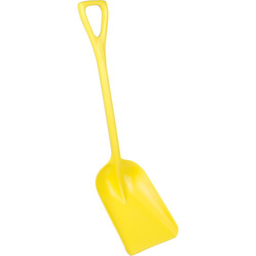 One-Piece Hygienic Shovel, 10" x 6" Blade, 37-1/2" Length, Plastic, Yellow Helyx Safety & Industrial Supplies