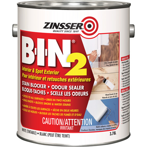 Appr&ecirc;t B-I-N 2, Blanc, Tr&egrave;s mat, 3,78 L, Gallon Helyx Safety & Industrial Supplies