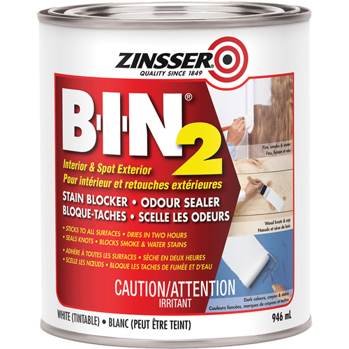 Appr&ecirc;t B-I-N 2, Blanc, Tr&egrave;s mat, 946 ml, Canette Helyx Safety & Industrial Supplies