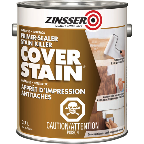 Cover Stain&reg; Oil-Base Primer Sealer, 3.7 L, Gallon, White Helyx Safety & Industrial Supplies