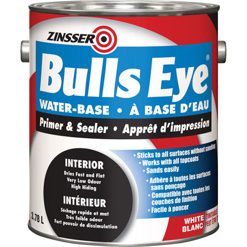 Appr&ecirc;t &agrave; base d'eau Bulls Eye, 3,78 L, Gallon, Blanc Helyx Safety & Industrial Supplies