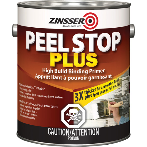 Couche primaire avec liant Plus High Build Peel Stop, 3,78 L, Gallon, Blanc Helyx Safety & Industrial Supplies