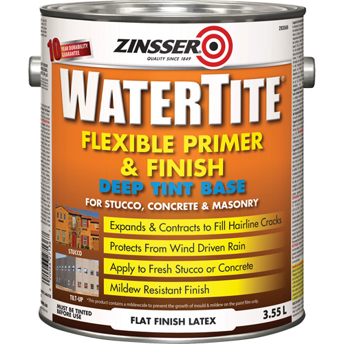 Couche primaire et de finition flexible et r&eacute;sistante aux intemp&eacute;ries Watertite, 3,55 L, Gallon, Base &agrave; ton fonc&eacute; Helyx Safety & Industrial Supplies