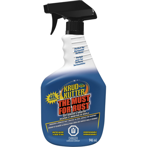Gel contre la rouille The Must for Rust, Bouteille &agrave; g&acirc;chette Helyx Safety & Industrial Supplies