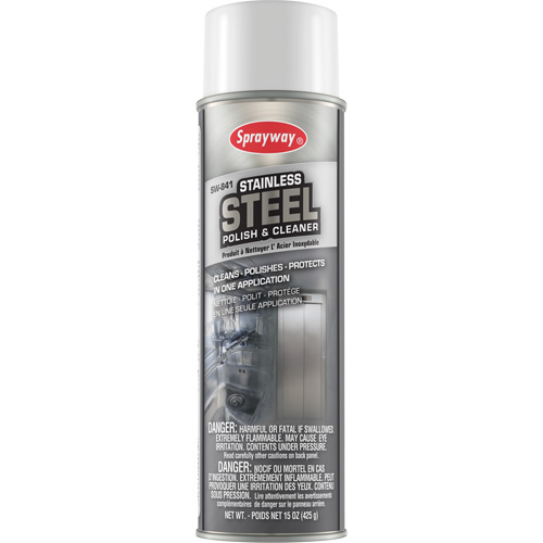 Stainless Steel Polish & Cleaner, 20 oz., Aerosol Can Helyx Safety & Industrial Supplies