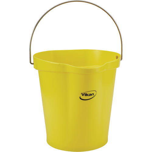Food Hygiene Bucket, Yellow, 3 US gal. Helyx Safety & Industrial Supplies