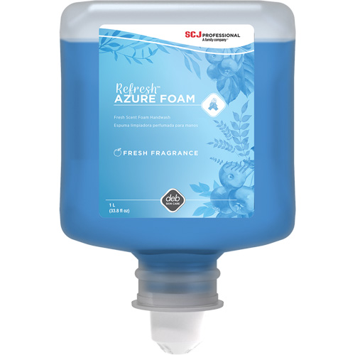 Savon &agrave; mains Refresh Azure, Mousse, 1 L, Parfum&eacute; Helyx Safety & Industrial Supplies