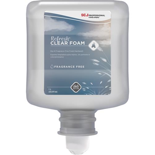 Savon transparent pour les mains Refresh, Mousse, 1 L, Sans parfum Helyx Safety & Industrial Supplies