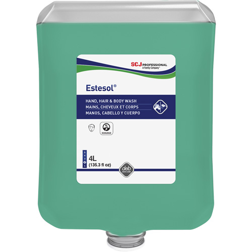 Savon pour les mains, les cheveux et le corps Estesol, 4000 ml, For&ecirc;t tropicale, Cartouche en plastique Helyx Safety & Industrial Supplies