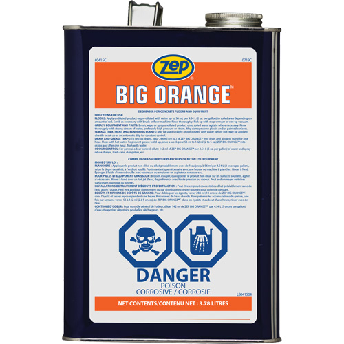 D&eacute;graissant industriel aux agrumes Big Orange, 3,78 L Helyx Safety & Industrial Supplies