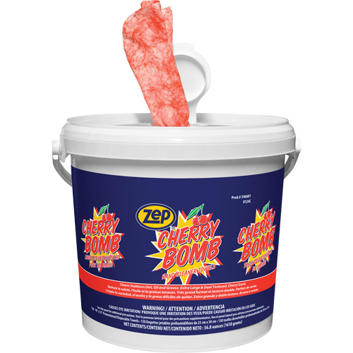 Cherry Bomb Heavy-Duty Hand Cleaner Wipes Helyx Safety & Industrial Supplies