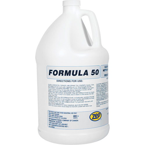 Nettoyant alcalin pour gros travaux Formula 50, 4 L, Cruche Helyx Safety & Industrial Supplies