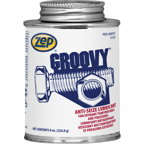 Groovy Lubricant & Anti-Seize, 8 oz., Brush Top Can, 2100°F (1100°C) Max. Temp Helyx Safety & Industrial Supplies