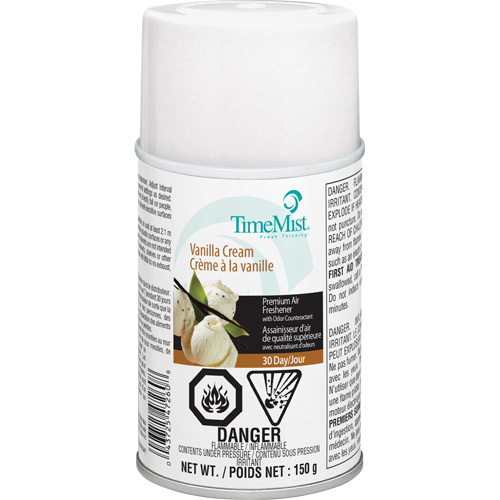 TimeMist&reg; Industrial Strength Air Freshener, Vanilla Cream, Aerosol Can/Cartridge Helyx Safety & Industrial Supplies