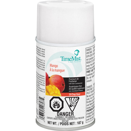 Purificateur dair industriel TimeMist, Mangue, Canette a&eacute;rosol/Cartouche Helyx Safety & Industrial Supplies