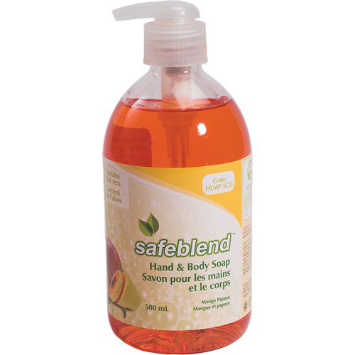 Hand & Body Soap, 500 ml, Mango & Papaya, Bottle Helyx Safety & Industrial Supplies