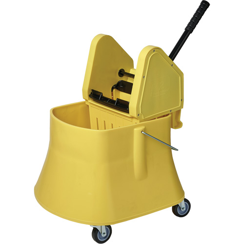 Champ Bucket & Wringer Combo, Down Press, 10 US Gal.(40 Quart), Yellow Helyx Safety & Industrial Supplies