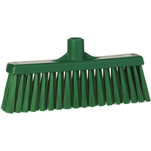 T&ecirc;te de balai droit, Crins Moyen, 12", Polyester, Vert Helyx Safety & Industrial Supplies
