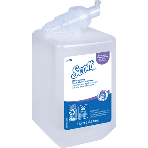 Scott&reg; Control Super Moisturizing Foam Hand Sanitizer, 1000 ml, Cartridge Refill, 70% Alcohol Helyx Safety & Industrial Supplies