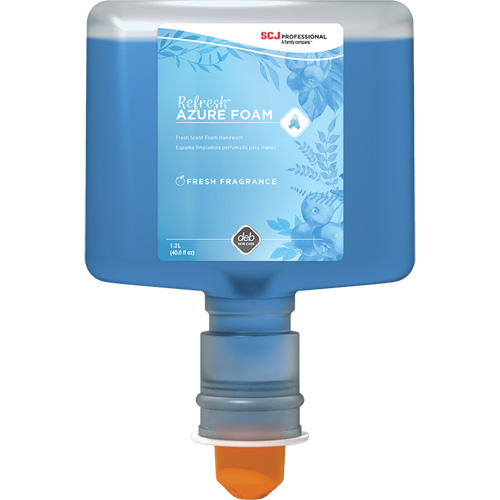 Savon &agrave; mains Refresh Azure, Mousse, 1,2 L, Parfum&eacute; Helyx Safety & Industrial Supplies