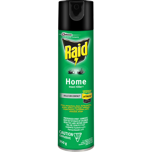 Insecticide pour insectes domestiques Raid, 350 g, &agrave; base de solvant Helyx Safety & Industrial Supplies