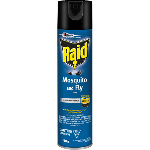 Raid&reg; Mosquito & Fly Killer, 350 g, Solvent Base Helyx Safety & Industrial Supplies