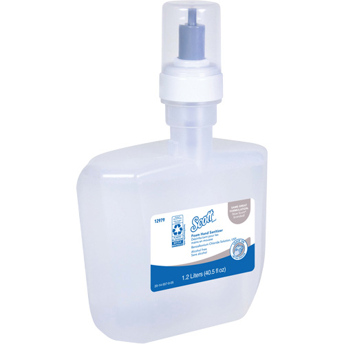 Scott&reg; Essential Alcohol Free Foam Hand Sanitizer, 1200 ml, Cartridge Refill, 0% Alcohol Helyx Safety & Industrial Supplies
