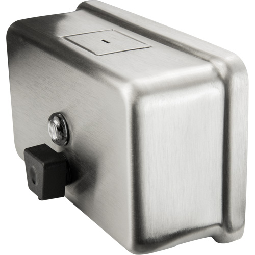 Distributeur de savon horizontal, &agrave; pression, Capacit&eacute; de 1200 ml, Format Vrac Helyx Safety & Industrial Supplies