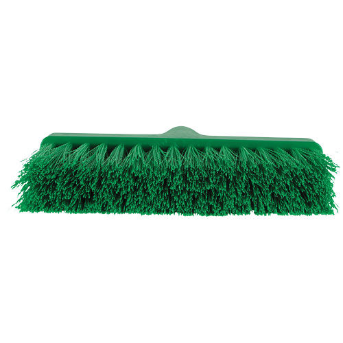 ColorCore Angle Head Broom, Medium Bristles, 10", Polypropylene, Green Helyx Safety & Industrial Supplies