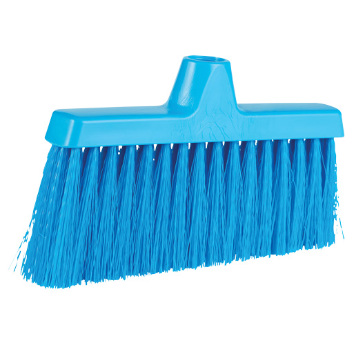 ColorCore Angle Head Broom, Medium Bristles, 10", Polypropylene, Blue Helyx Safety & Industrial Supplies