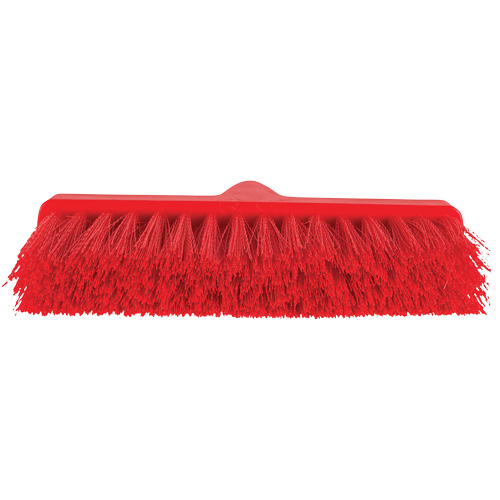 ColorCore Angle Head Broom, Medium Bristles, 10", Polypropylene, Red Helyx Safety & Industrial Supplies
