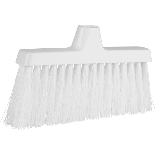 ColorCore Angle Head Broom, Medium Bristles, 10", Polypropylene, White Helyx Safety & Industrial Supplies
