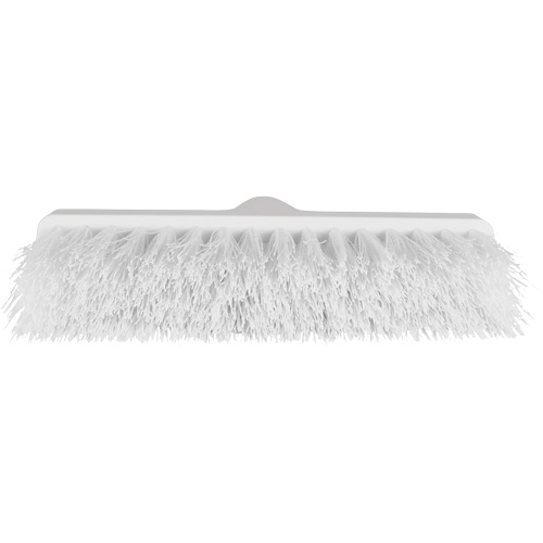 ColorCore Angle Head Broom, Medium Bristles, 10", Polypropylene, White Helyx Safety & Industrial Supplies