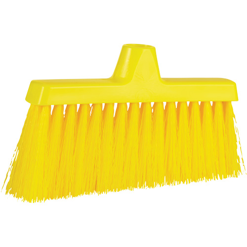 ColorCore Angle Head Broom, Medium Bristles, 10", Polypropylene, Yellow Helyx Safety & Industrial Supplies