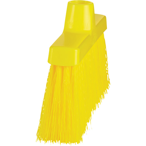 ColorCore Angle Head Broom, Medium Bristles, 10", Polypropylene, Yellow Helyx Safety & Industrial Supplies