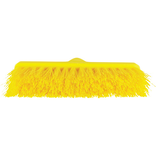 ColorCore Angle Head Broom, Medium Bristles, 10", Polypropylene, Yellow Helyx Safety & Industrial Supplies