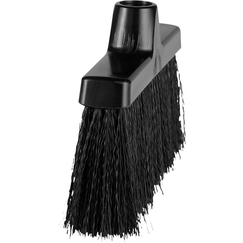 ColorCore Angle Head Broom, Medium Bristles, 10", Polypropylene, Black Helyx Safety & Industrial Supplies