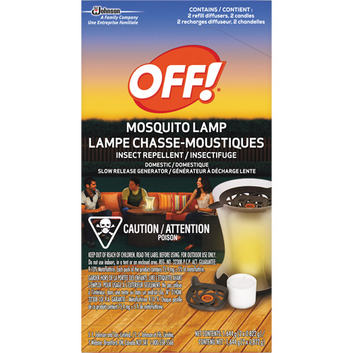 OFF! PowerPad&reg; Mosquito Repellent Lamp Refills, DEET Free, Refill, 1.644 g Helyx Safety & Industrial Supplies