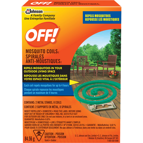 Spirales antimoustiques Off!, Sans DEET, Spirale,  Helyx Safety & Industrial Supplies
