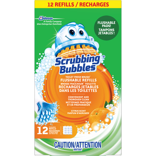 Scrubbing Bubbles&reg; Fresh Brush&reg; Toilet Brush Flushable Refills, Refill Helyx Safety & Industrial Supplies